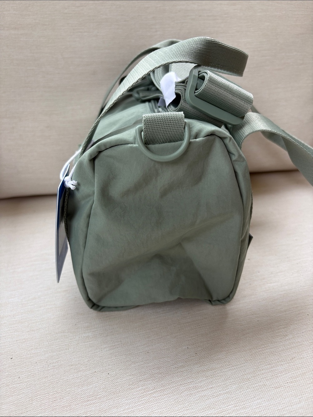 adidas Trefoil Mini Duffel Crossbody Bag in Silver Green - Picture 7 of 16